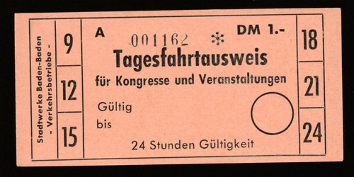 Tickets trolleybus bus - et,