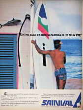PUBLICITÉ DE PRESSE 1983 PLANCHE A VOILE SAINVAL HAUTE PERFORMANCE