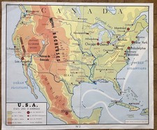 ? Ancienne carte scolaire Rossignol, 1950 - 1 URSS, Russie, 2 USA, Etats-Unis