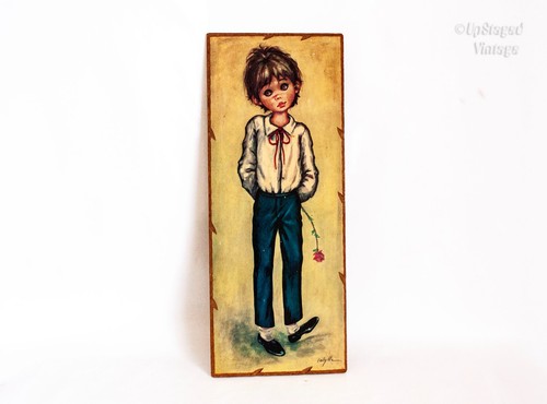 Kitsch big eye boy - big, large