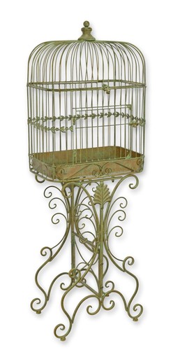 Une cage oiseaux fer sur - à,