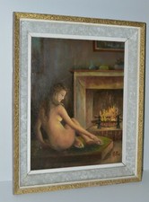 -BELLE HUILE SUR TOILE NU