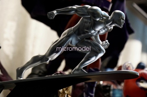 Bowen silver surfer statue - silver,