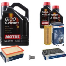BOSCH Inspection set 7L Motul 8100 + X-propre 5W-30 pour VW Polo Variant 1.9 TDI