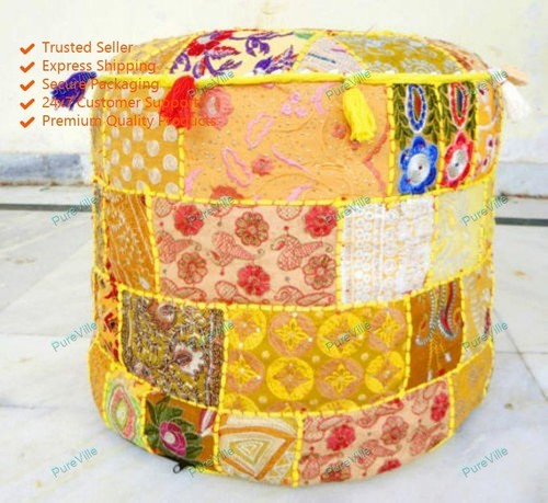 Tabouret sol indien floral - tabouret,