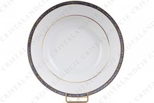 Assiette creuse Antinea bleu par Bernardaud. Soup plate Antinea blue Bernardaud