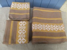 NAPPE + 12 SERVIETTES VINTAGE 208 cm x 126 cm / TBE