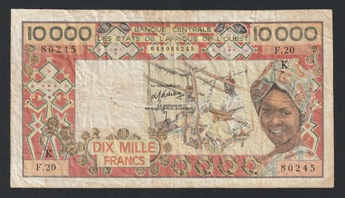 Bceao 10000 francs sénégal - bceao,,