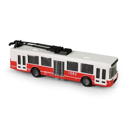 Trolleybus rouge cm - rouge,