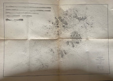 carte marine ancienne Iles Scilly ou Sorlingues carte levée en 1863