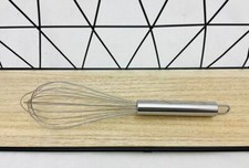 Fouet métal cuisine argenté 25,5 x 6 cm env manche inox