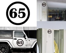 Numéro 65, Autocollant En