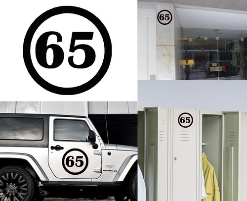 Numéro autocollant en - numéro,
