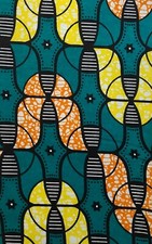 Tissu wax pagne imprimé