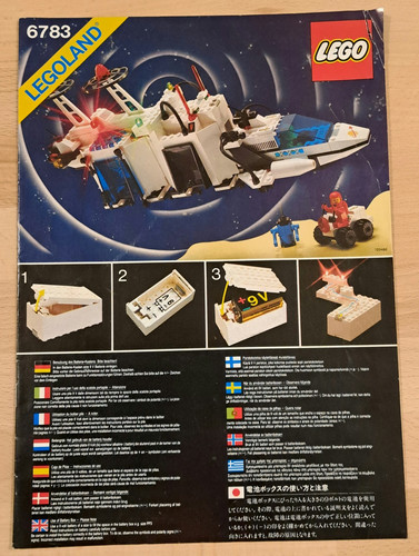 Notice lego space - space, 6783
