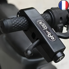 Antivol Guidon Scooter Moto Vélo Électrique – Verrou Poignée Frein + Klaxon