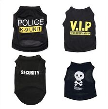 T-Shirt Pour Chien Noir Été