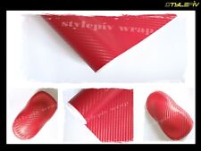 Film Vinyle covering CARBONE 3D rouge 152 x 30 cm Thermoformable adhésif