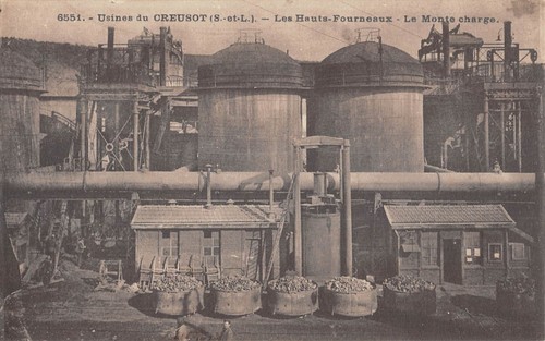 Cpa usines creusot les - cpa, 71