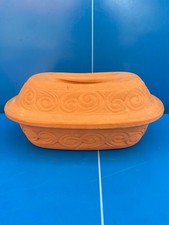 Plat en terre cuite Ceramiche partenopee Italy type Cocotte Romertopf Neuf
