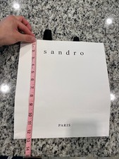 Sandro Paris Shopping & Gift Bag Measures 13 X 12 X 4 INCH  Used