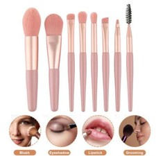 Portable 8Pcs Makeup Brush Set