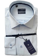 Chemise bleu ciel à liseré
