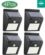 Lampes Solaires Extérieurs 4 PCS 30 LED Éclairage Détecteur Mouvement Solar Lamp