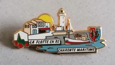 Pin's Plus Beaux Villages de France  "LA FLOTTE EN RÉ" PBVF LB CREATION  PARIS 