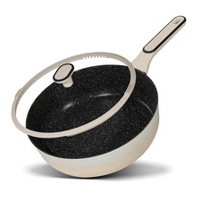 Sauteuse 28 cm Crème | avec