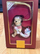 LENOX Santa Pooh and Piglet Candy Cane Surprise Ornament 2006 Disney