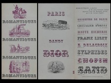 ROMANTIQUES, TYPOGRAPHIE -1960