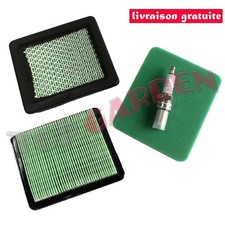 2 Filtres à Air + Bougie pour Tondeuse Honda GC135 GC160 GCV135 GCV160 GCV190