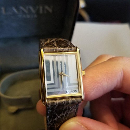 Montre lanvin tank quartz - montre,