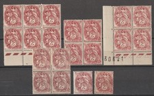 Type Blanc 108** - Différentes nuances de brun-lilas.(!)