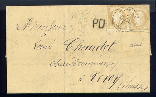 Rare lettre aix les bains - lettre,
