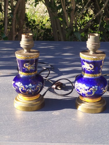 Paire lampes céramique - paire,