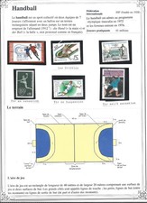 Timbres sport handball monde