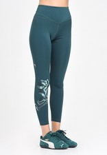 PUMA Leggings Femme Vert Leggings Sportifs Terrains Tight HW