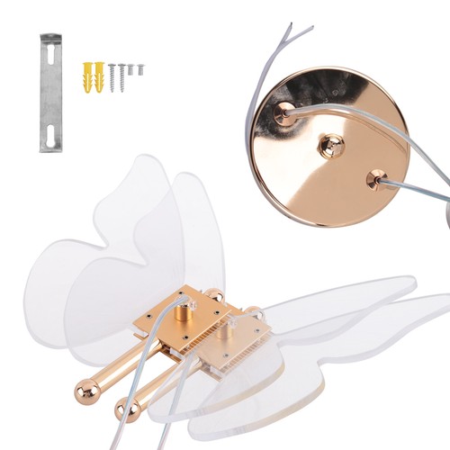 Papillon led lampes - 2x(papillon,