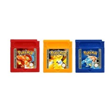Pokémon  Version Jaune + Rouge+Bleu . SUR  (Nintendo Game Boy, Cardmod )