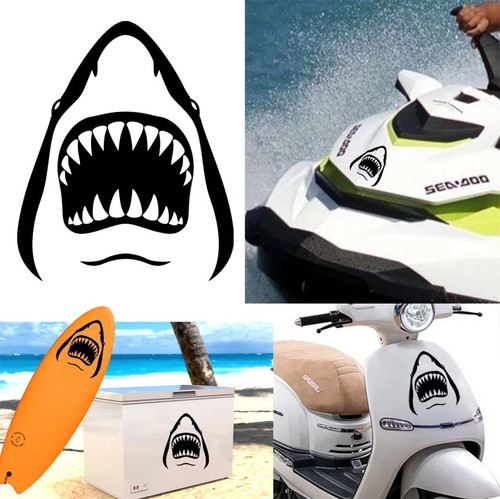Autocollant requin version - autocollant,