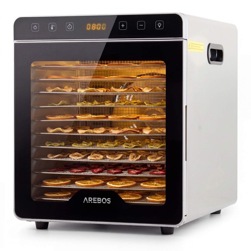 Arebos déshydrateur inox 800w - déshydrateur,