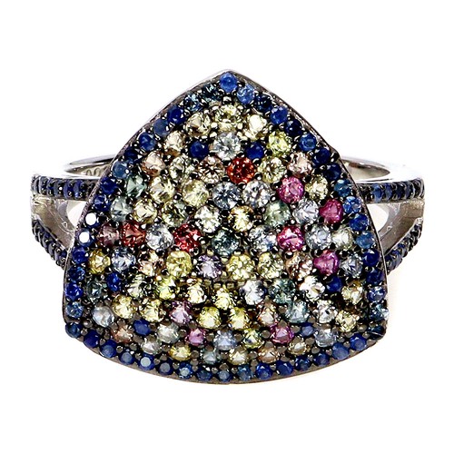 925 bague argent saphir - en,