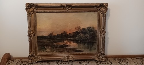 Tableau ancien hst - hst, signé
