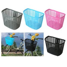 Panier de vélo en plastique, panier avant de vélo de grande capacité pour