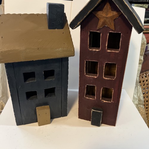 Folk art wooden house - art,