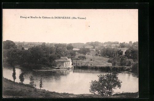 Cpa dompierre etang moulin - cpa,