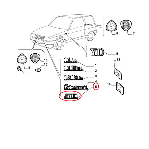 Logo sigle modèle 4wd - modèle, ''4wd''