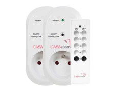 Pack de 2 prises wifi avec télécommande pour Smart wifi - Casa Control